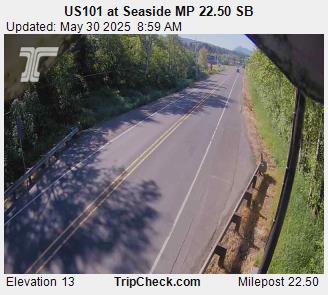 Traffic Cam US 101 at Seaside MP 22.50 SB